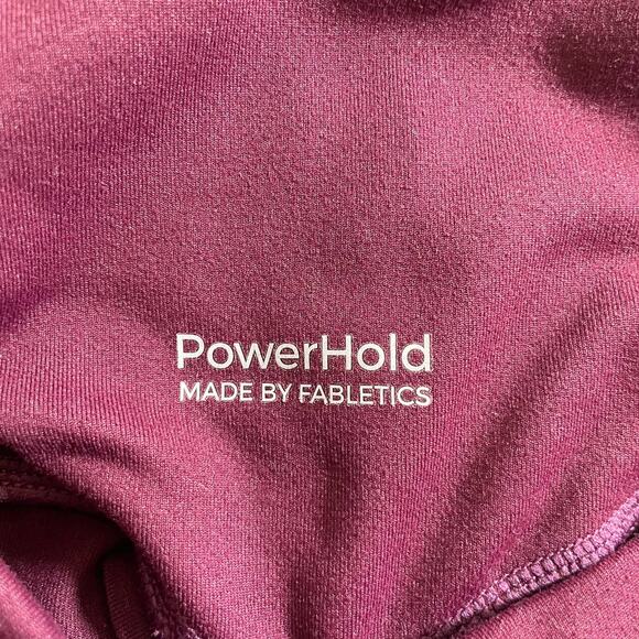 FABLETICS Women's Powerhold Workout Leggings Burgundy - Picture 9 of 9